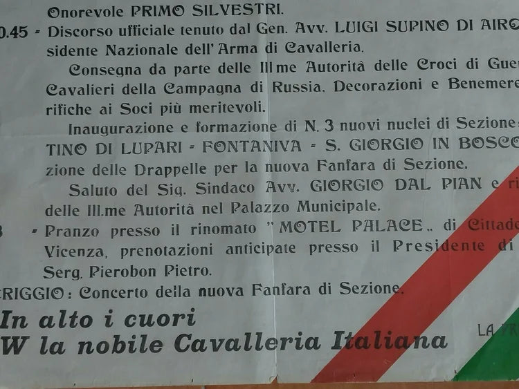 ARMA CAVALLERIA CITTADELLA PADOVA RADUNO 1971 Esercito Italiano