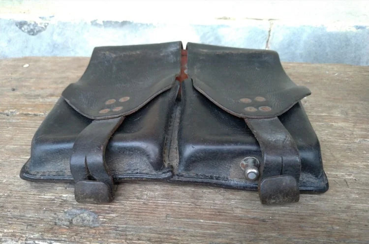 Austria Stolla Wien Ges Gesch Magazine Pouch STG Steyr Fucile Giberna Cuoio