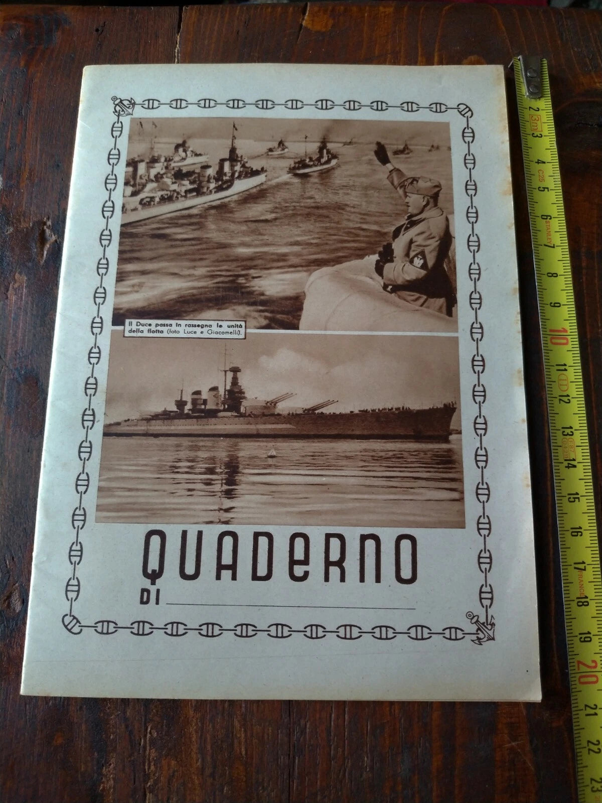 Quaderno Duce Flotta Regia Marina Giacomelli