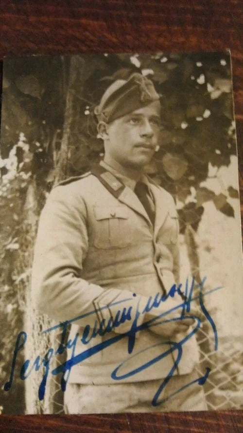 Sergente Regio Esercito Italiano Autografata