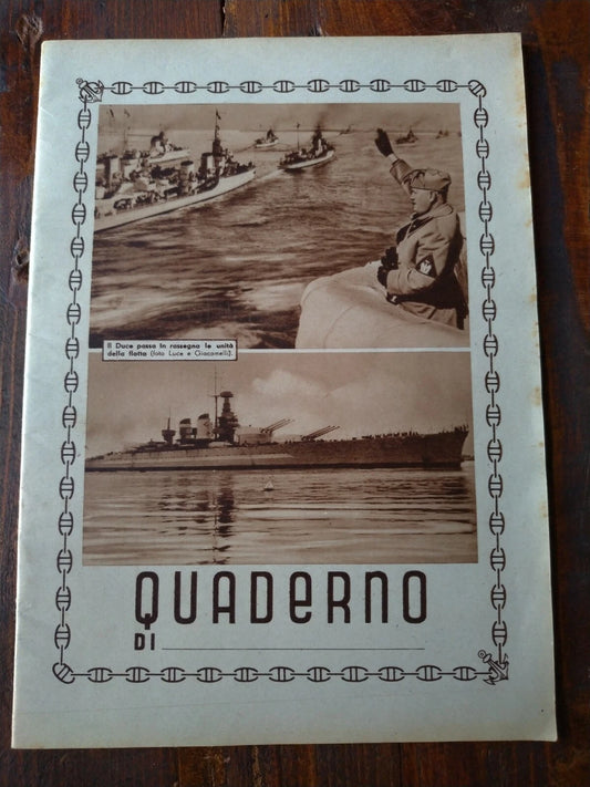 Quaderno Duce Flotta Regia Marina Giacomelli
