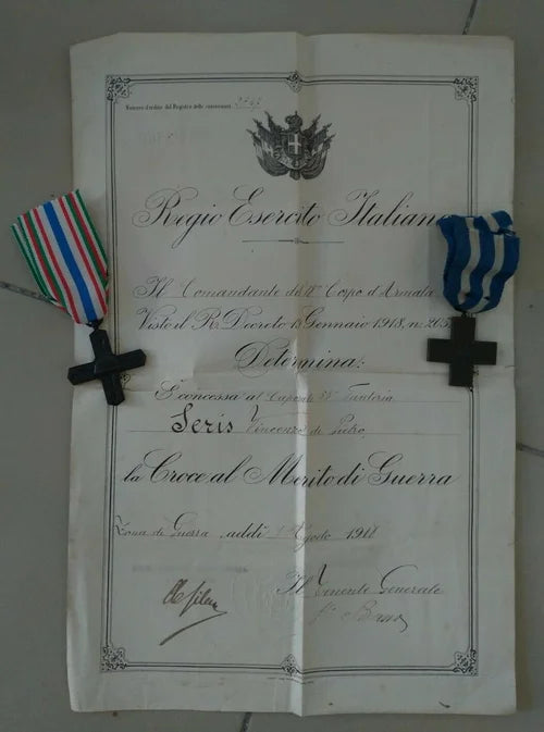 Novara 53rd Umbria Infantry Regiment Military Cross for Valor