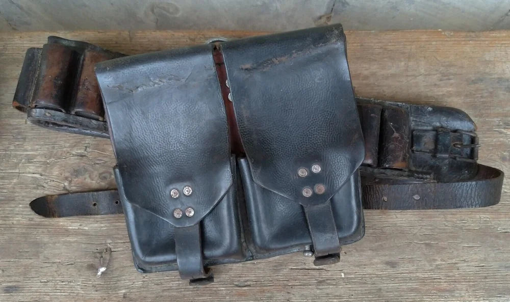 Austria Stolla Wien Ges Gesch Magazine Pouch STG Steyr Fucile Giberna Cuoio