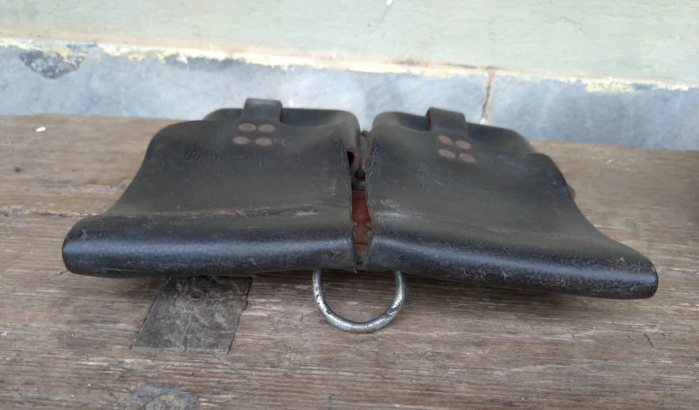 Austria Stolla Wien Ges Gesch Magazine Pouch STG Steyr Fucile Giberna Cuoio