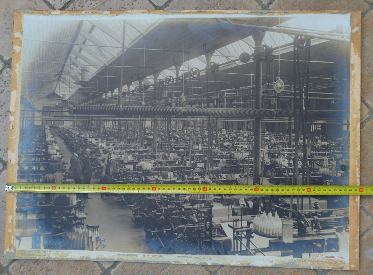 Monza Fabbrica Tessile 70x50 Gigantografia 1890s 1900s