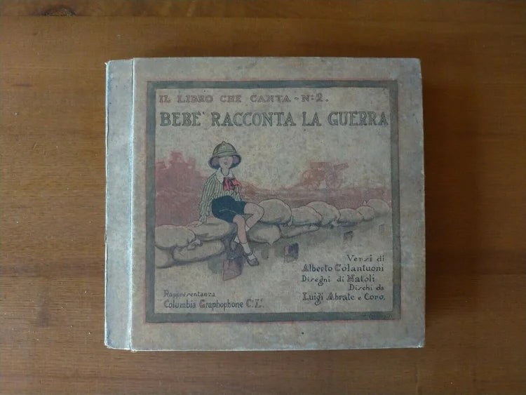 1918 Dischi Grammofono Bebè Racconta la Guerra COLUMBIA