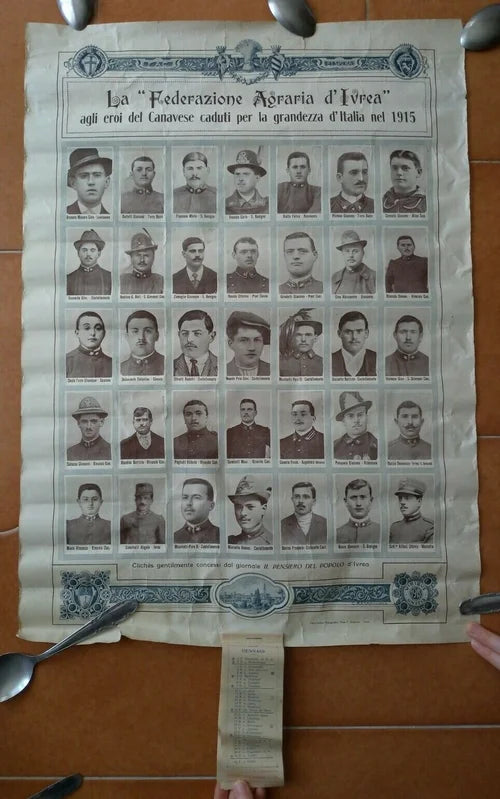IVREA 1915 Caduti in CANAVESE Alpini Bersaglieri Fanteria Regio Esercito Italiano