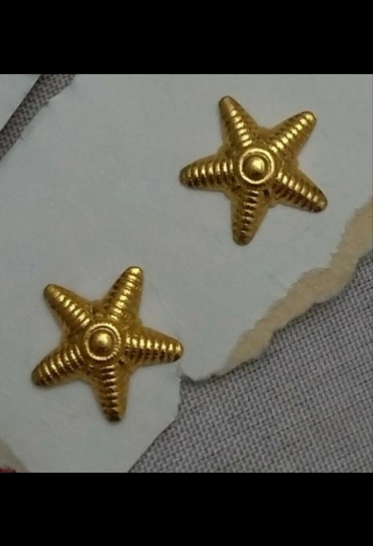 Coppia Stellette Oro Regio Esercito Italiano