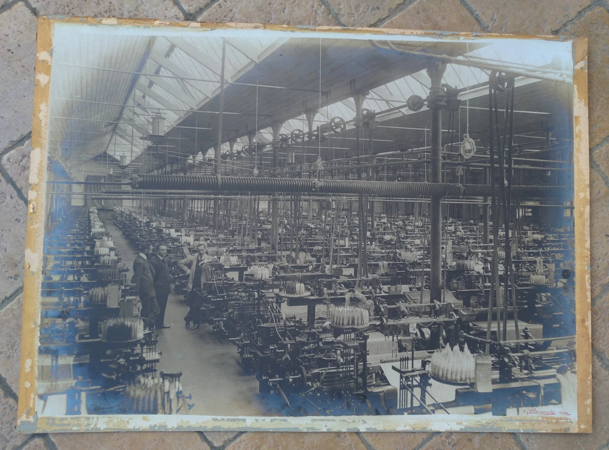 Monza Fabbrica Tessile 70x50 Gigantografia 1890s 1900s