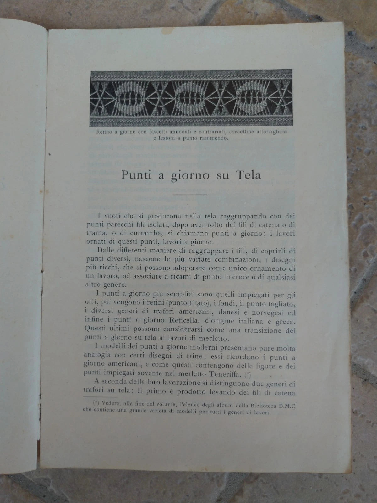 PUNTI A GIORNO Biblioteca DMC Th. De Dillmont Editore Mulhouse 1a serie Rivista