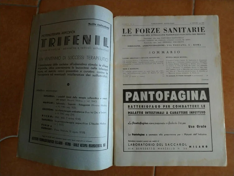 30 Giugno 1941 XIX LE FORZE SANITARIE N 12 Anno X ITALIA FASCISTA