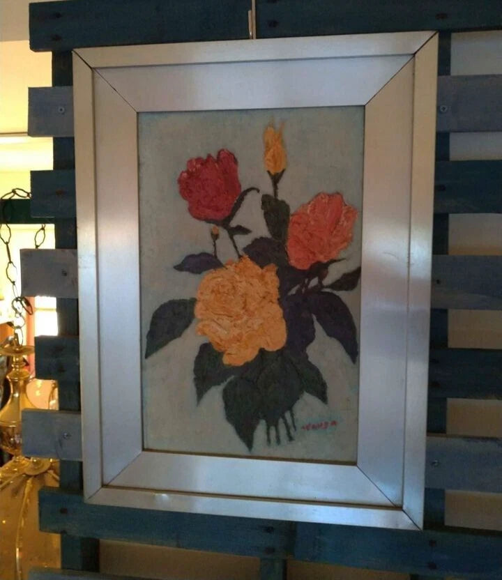 Quadro Dipinto Vintage Floreale