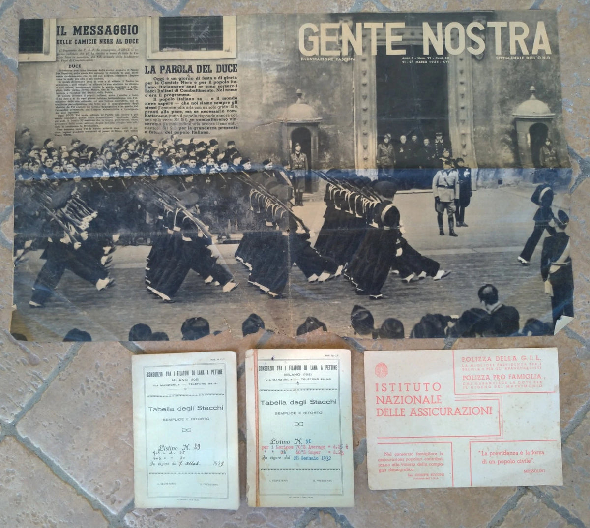GENTE NOSTRA 1938 Marzo Era Fascista