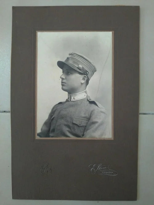 CREMONA 1916 Grande Foto MILITARE REGIO ESERCITO Uniforme 909