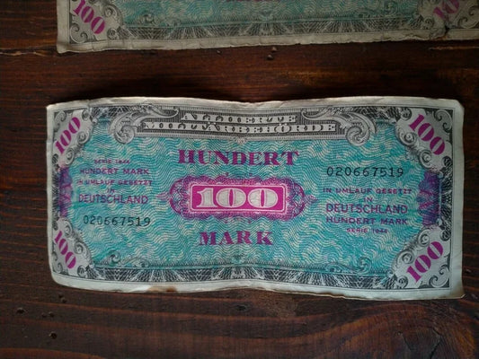 1944 ALLIIERTE MILITÄRBEHÖRDE 100 Mark Banconota