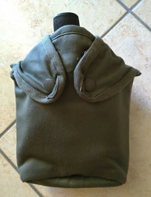 Borraccia Vintage Militare con Fodera tipo WWII