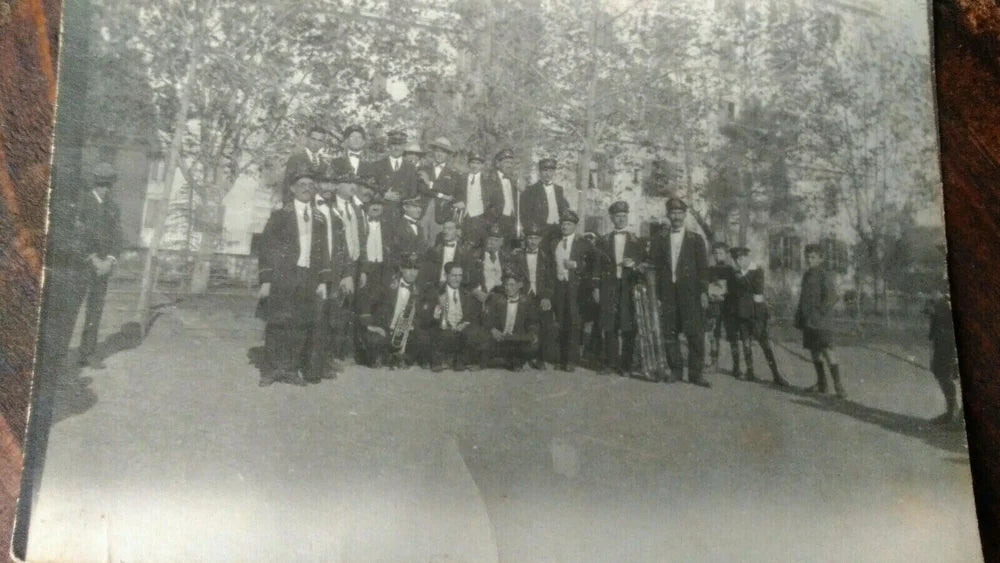 NAPOLI Fanfara Municipale Via Carlo de Cesare Foto Epoca 900